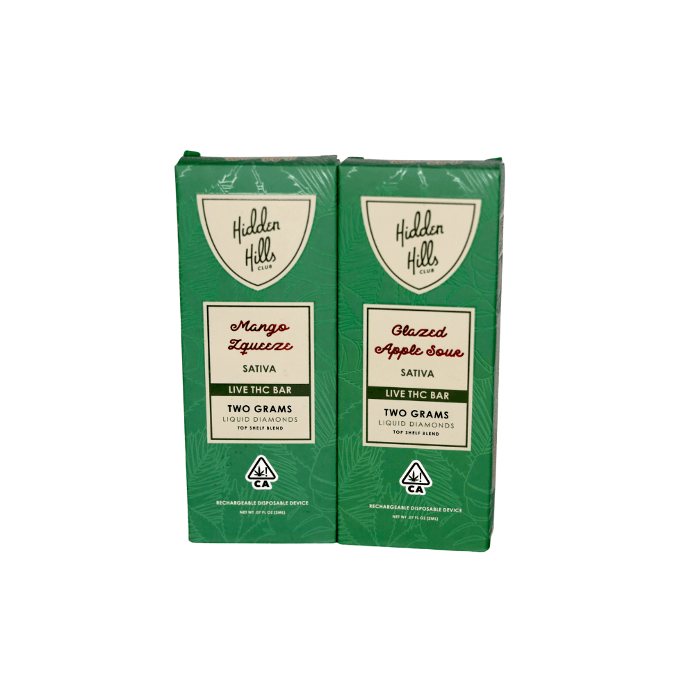 Vape | Hidden Hills | Liquid diaminds | 2Gr LIVE 7HC BAR