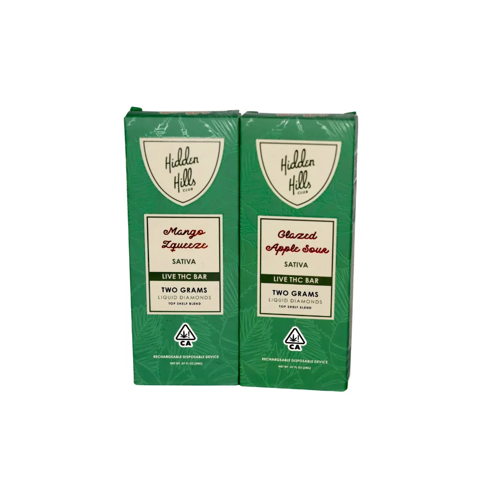 Vape | Hidden Hills | Liquid diaminds | 2Gr LIVE 7HC BAR